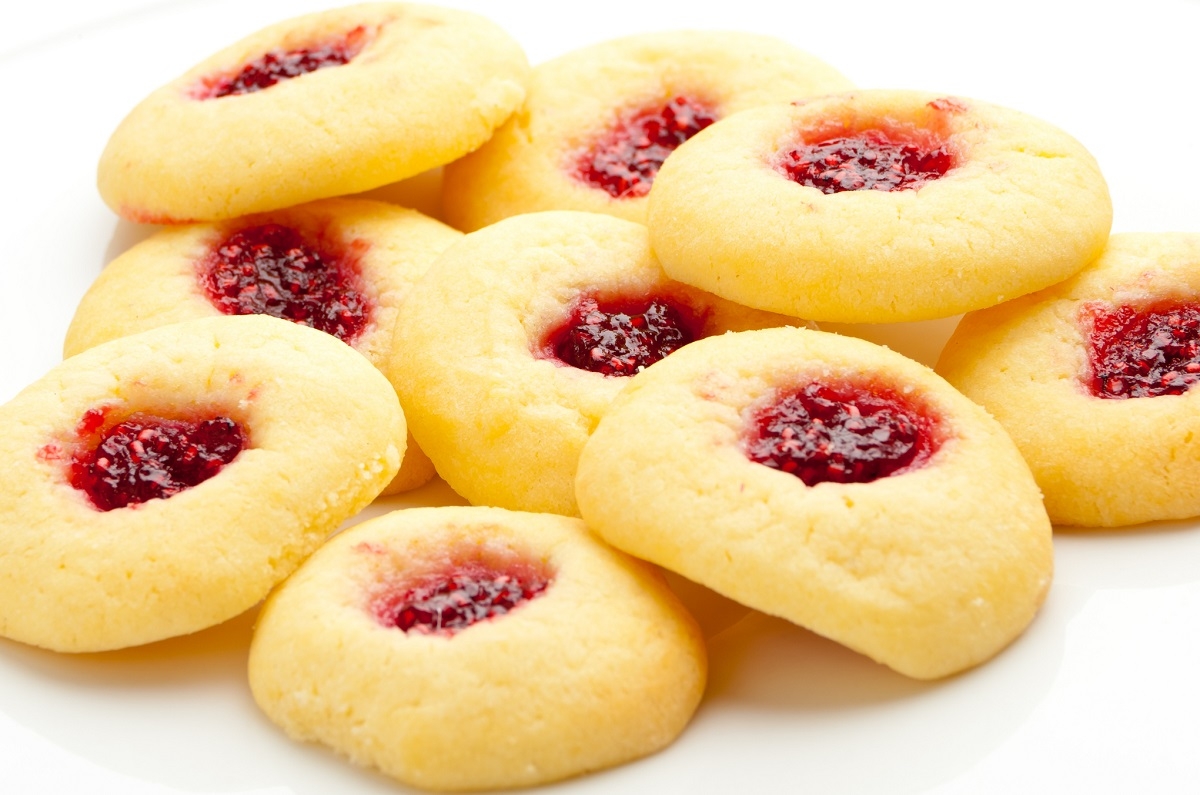 Recette: Galettes � la gel�e de fraises.