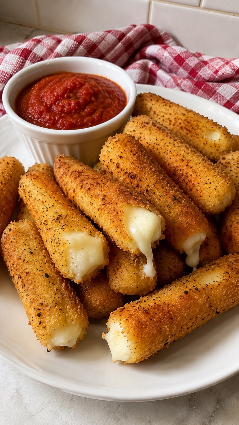 Recette : B�tonnets de fromage style Ficello