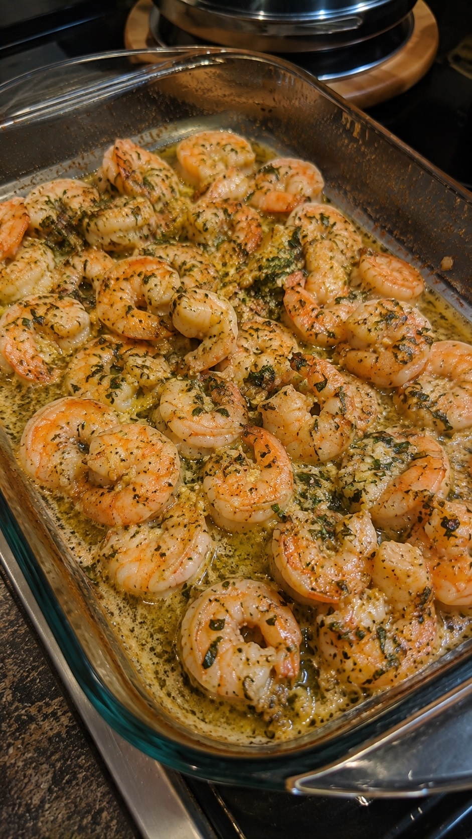 Recette : Crevettes � l'ail et fines herbes facile