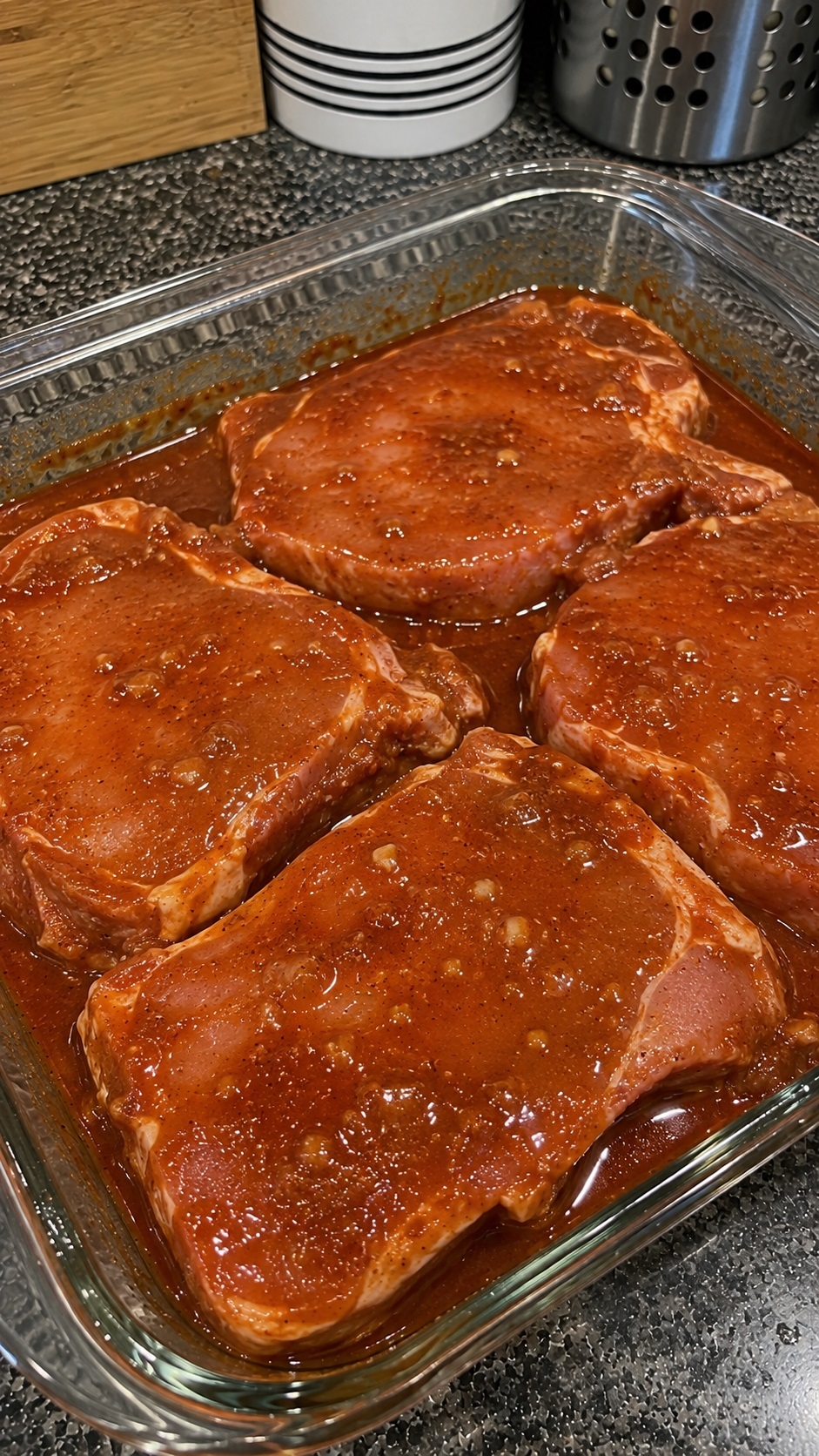 Recette : Marinade pour steak de longe de porc au BBQ.