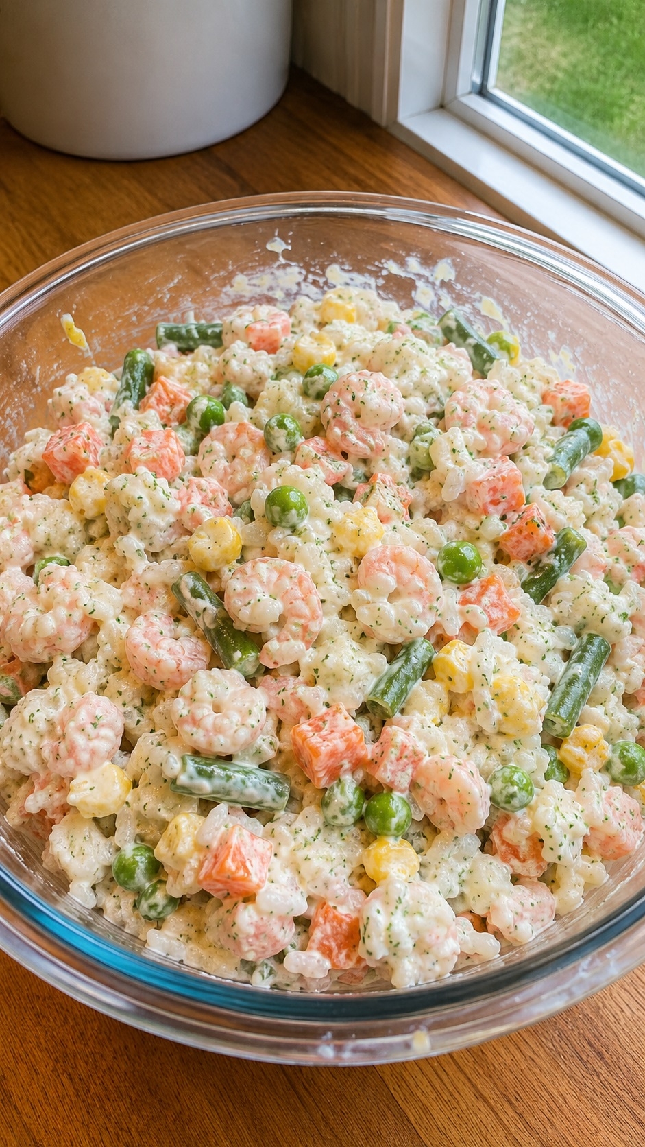 Recette: Salade de crevettes et sa mac�doine.