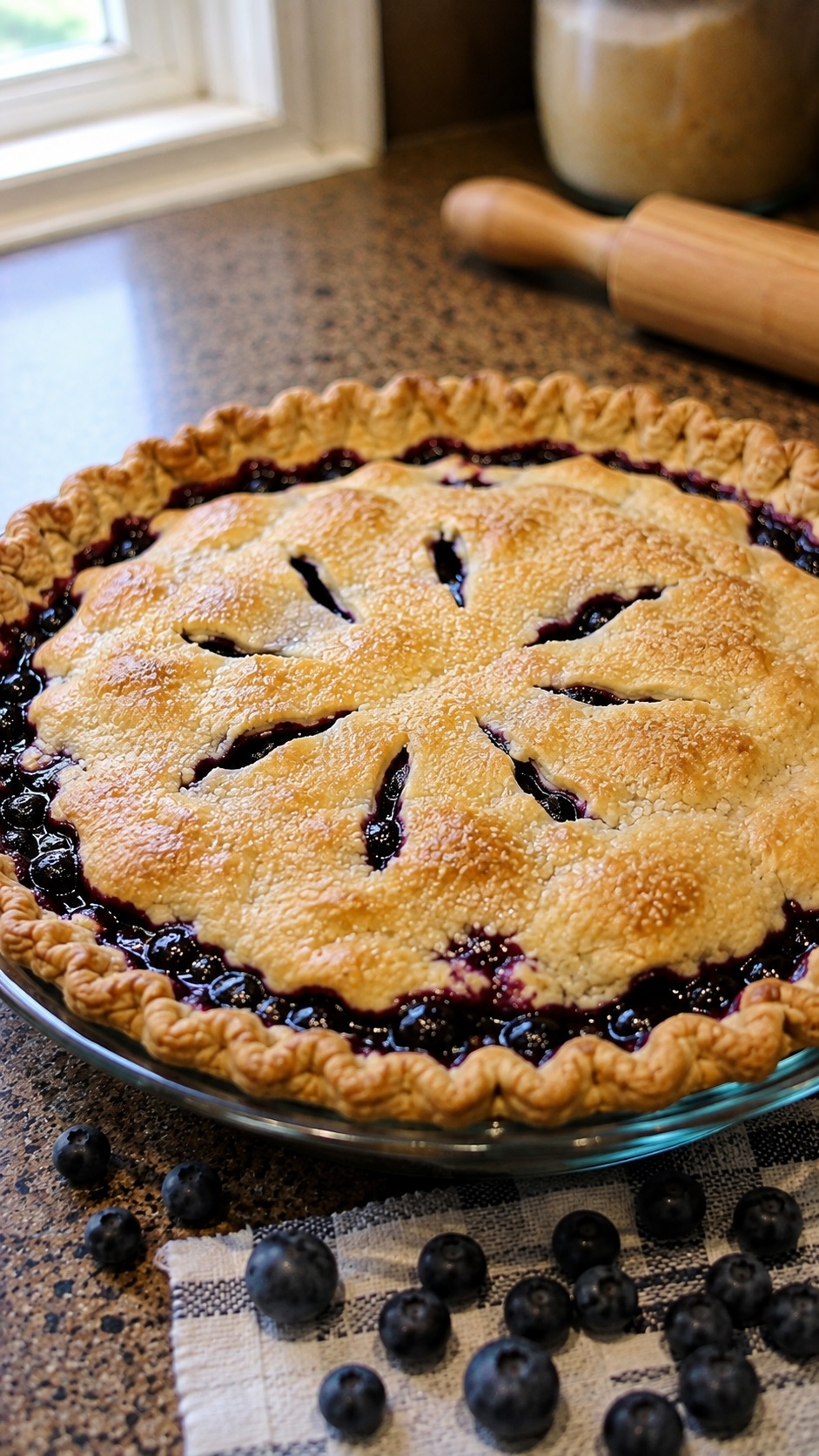 Recette: Tarte aux bleuets ou framboises.
