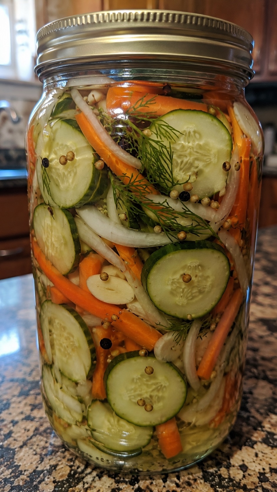 Recette: L�gumes marin�s de maman.