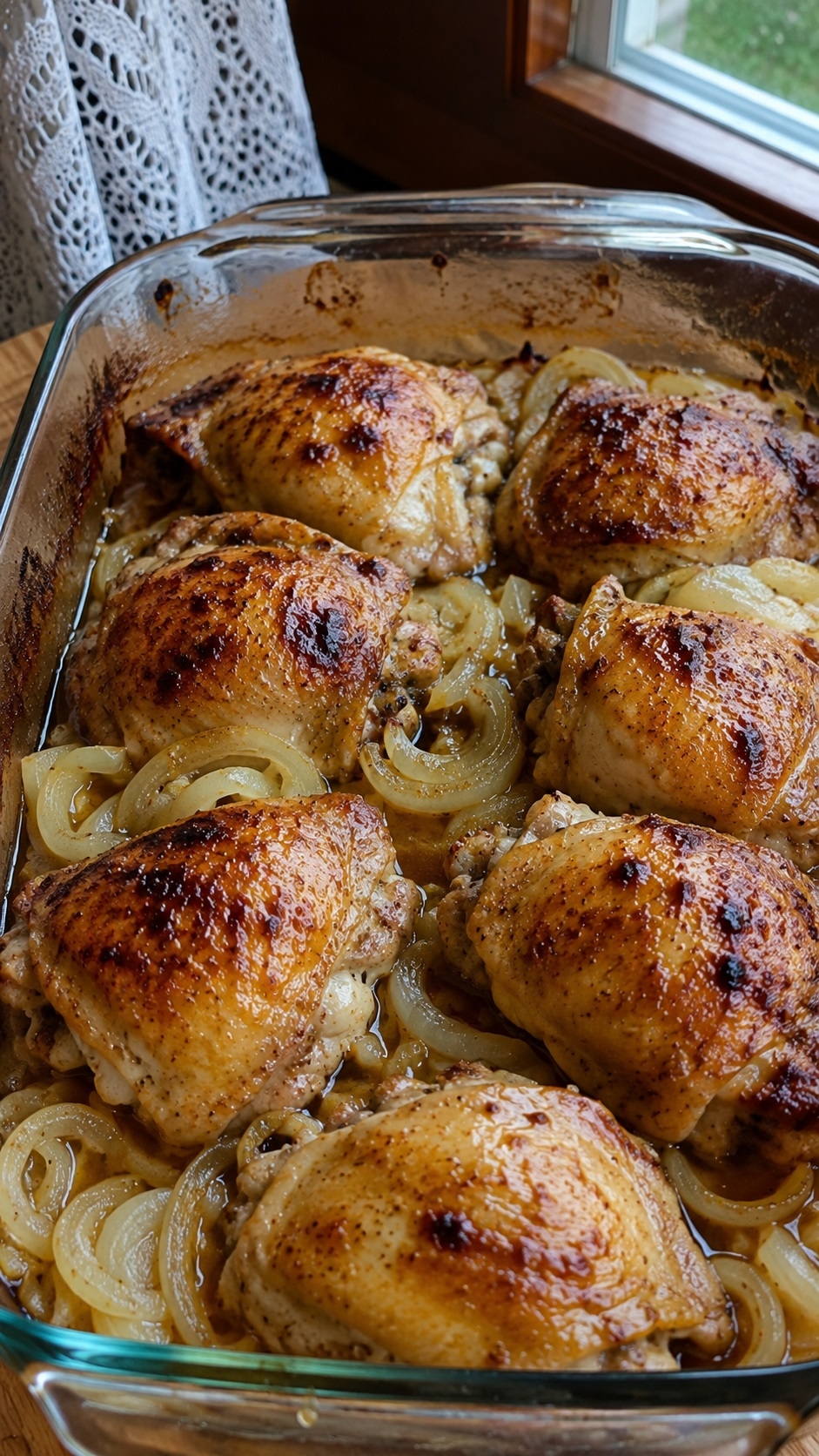 Recette: Hauts de cuisses de poulet � la moutarde sucr�e.