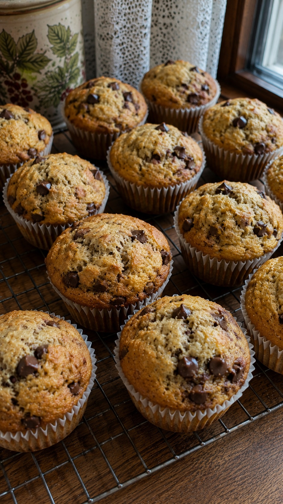 Recette: Muffins bananes-chocolat de maman.