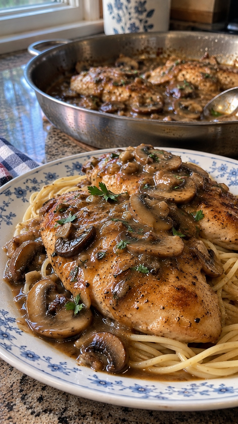 Recette : Poulet marsala classique top d�lice.