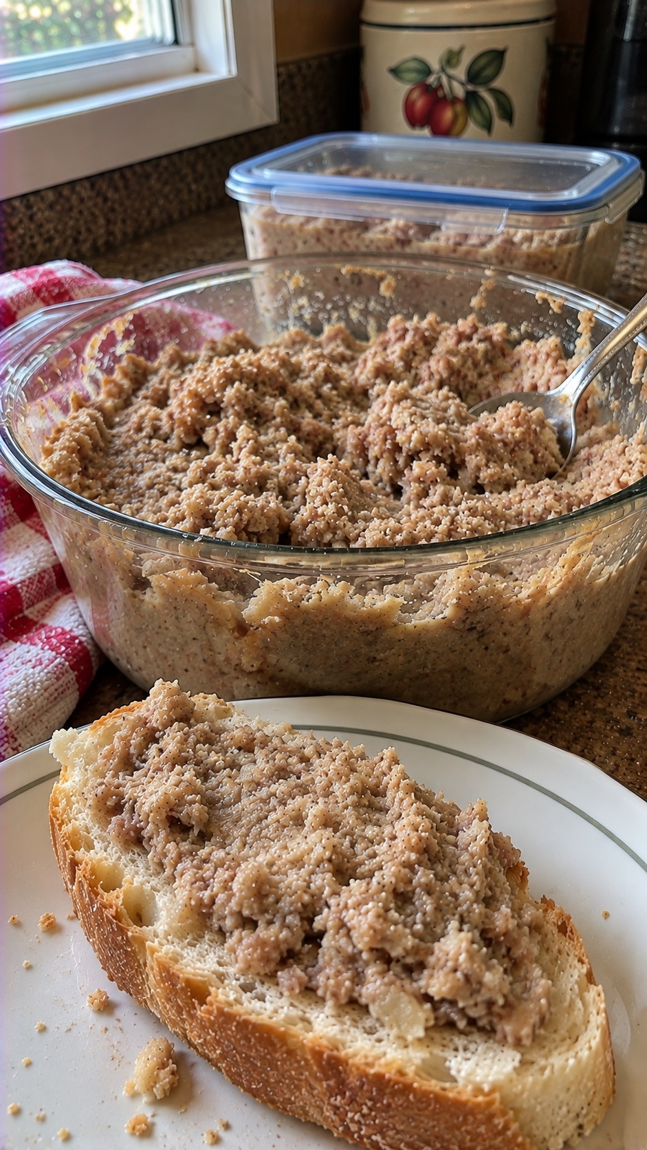 Recette: Creton de poulet et veau hach�.