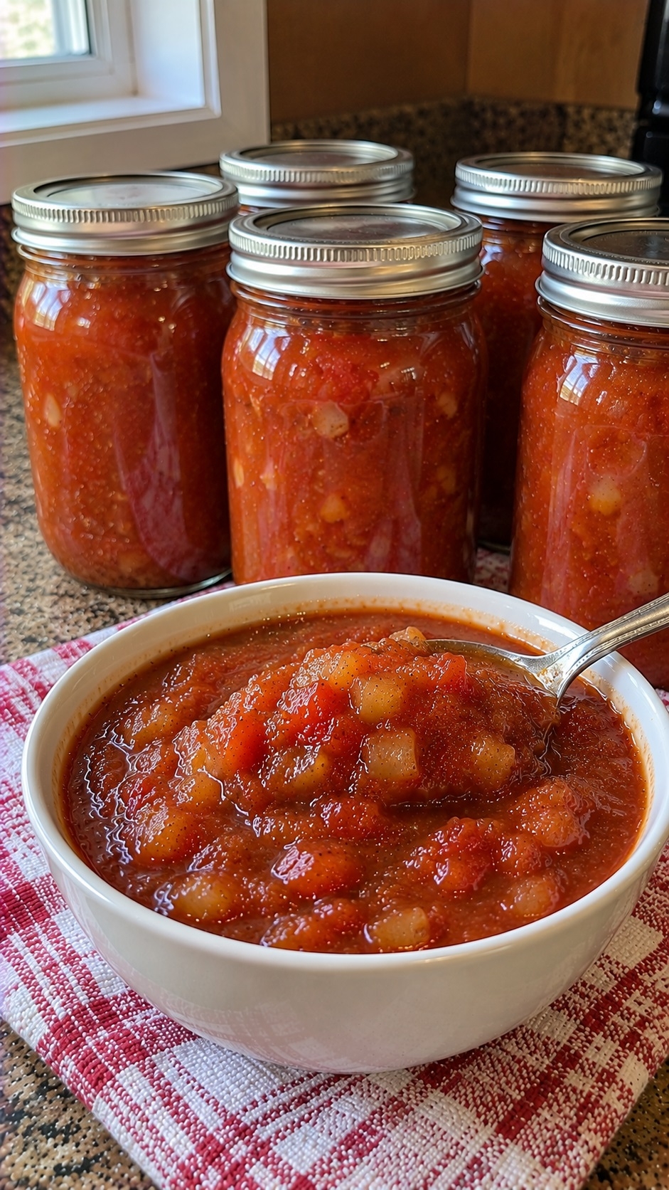 Recette: Ketchup aux fruits et � l'�rable de maman.