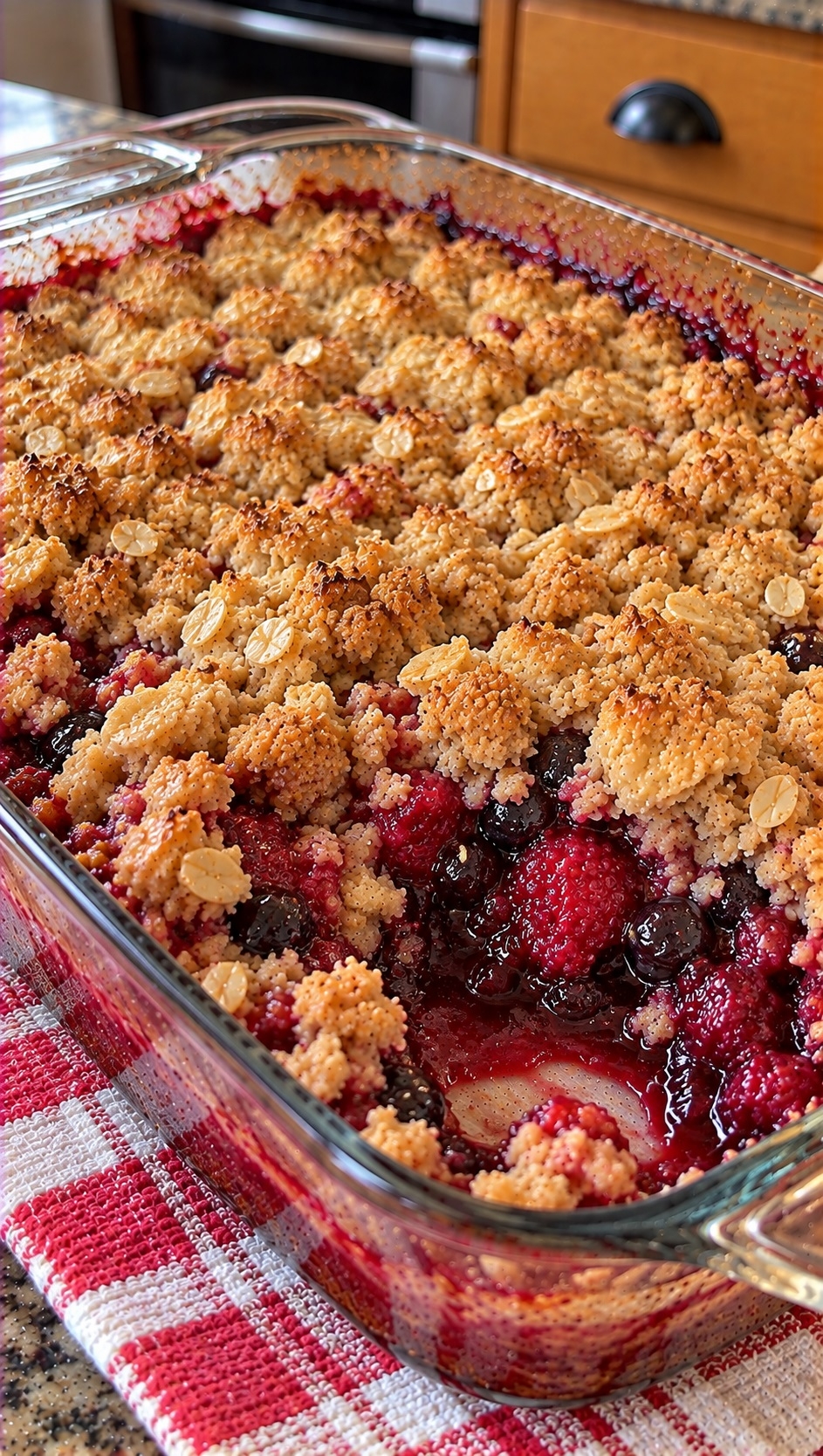 Une bonne croustade aux framboises et aux bleuets, une tr�s bonne id�e de dessert.