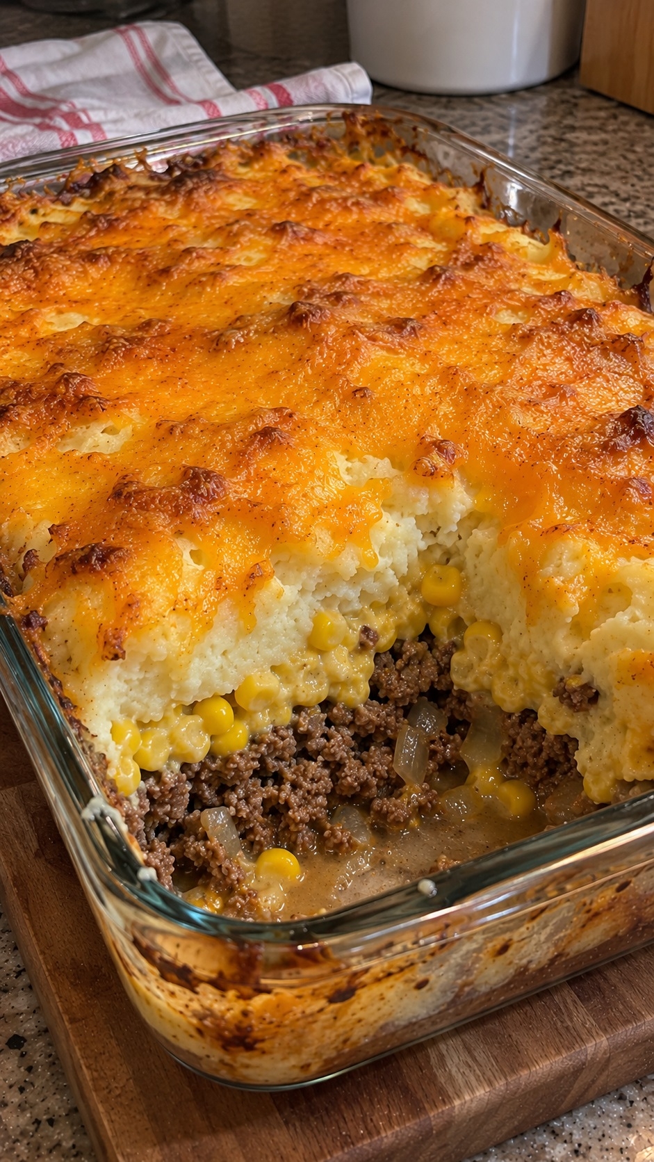 Recette : P�t� chinois gratin� au cheddar