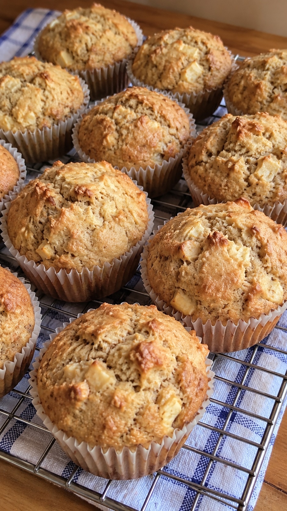 Recette: Muffins aux pommes sant�.