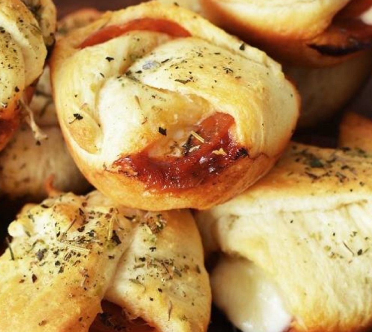 Recette : Petites bouch�es au pepperoni fromage (8 morceaux).