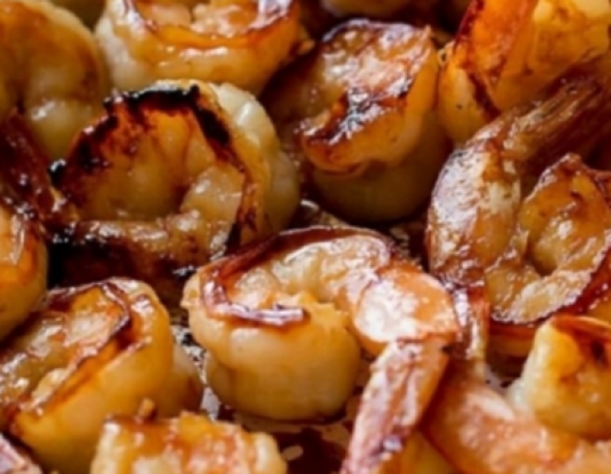 Recette : Crevettes miel et ail.