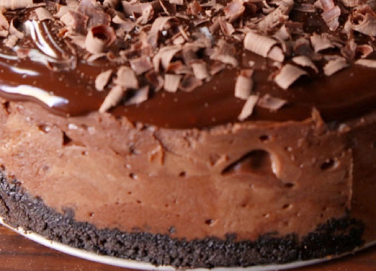 Recette : Gteau mousse au fromage et chocolat Oro.