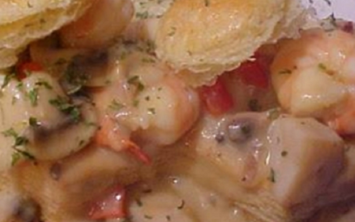 Recette : Casserole de fruits de mer.