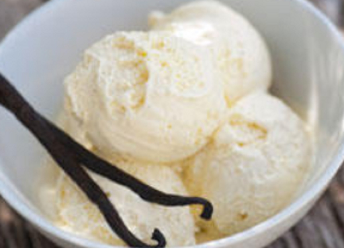 Recette : Crme glace maison  la vanille.