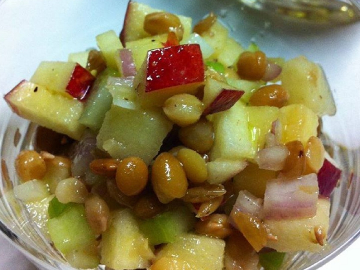 Recette : Salade de lentilles aux pommes.