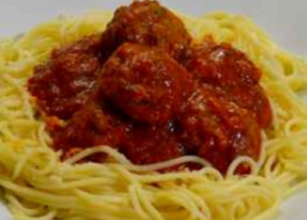 Recette : Sauce  spaghetti aux boulettes de viande.