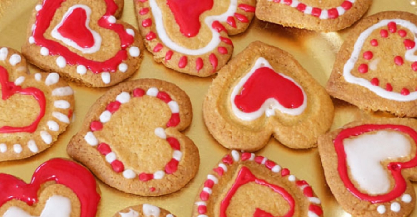 Recette : Biscuits de Sain-Valentin.