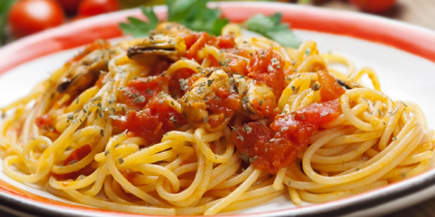 Recette : Spaghetti aux palourdes et  tomates.