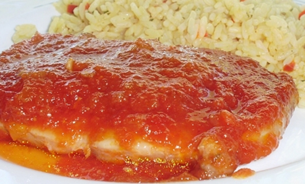 Recette : C�telettes de porc au four et sa sauce sucr�e