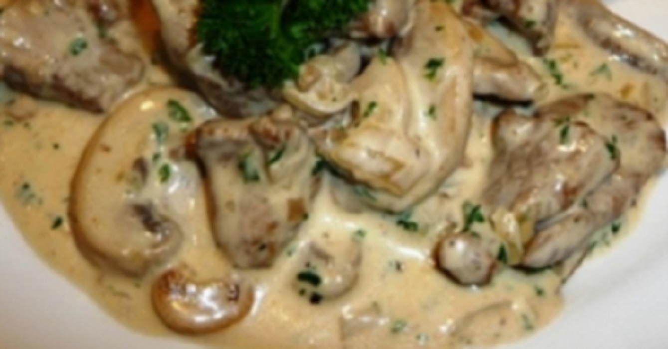 Recette : Filet de porc aux champignons.