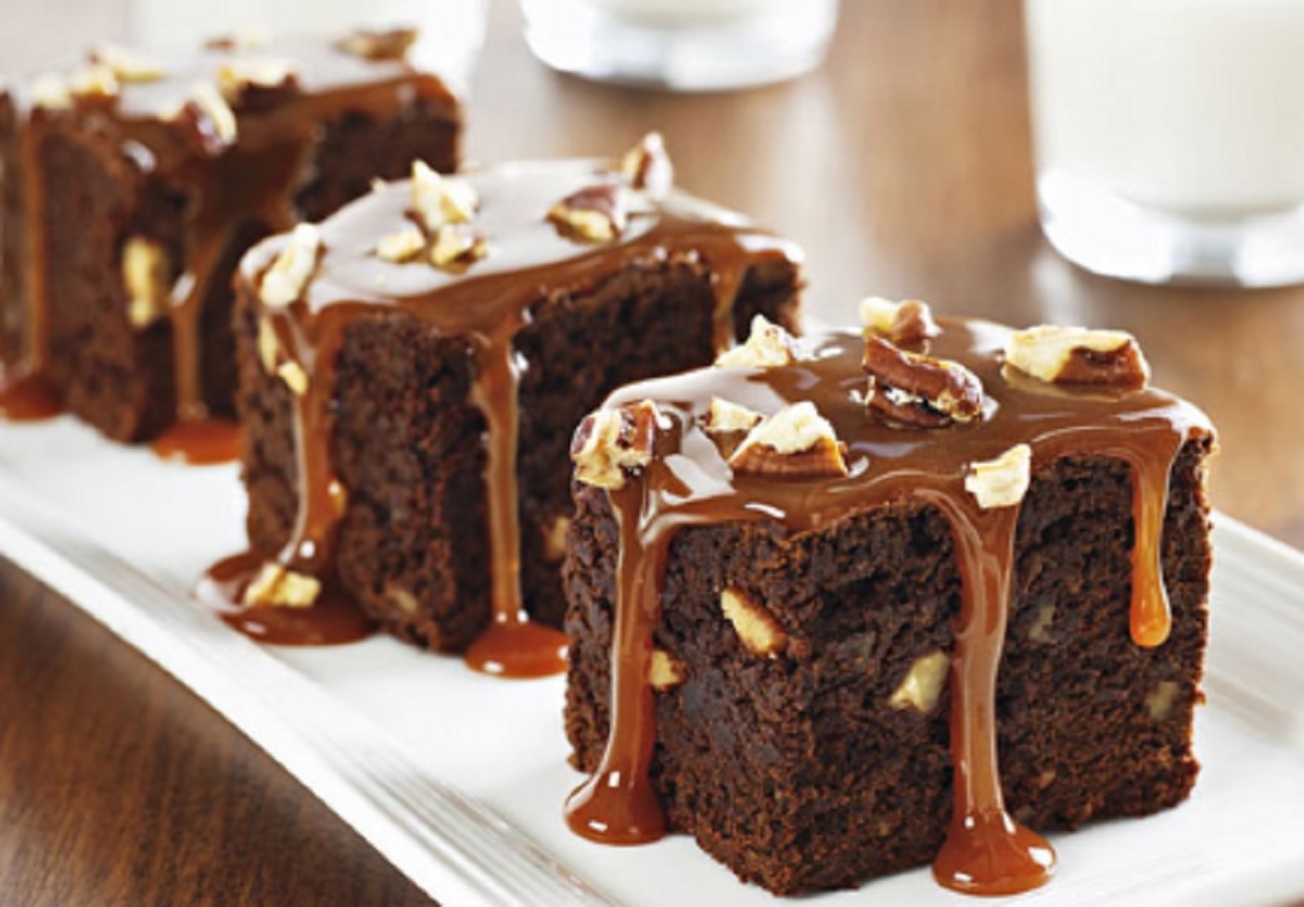 Recette : Brownies au chocolat et sa sauce au caramel.