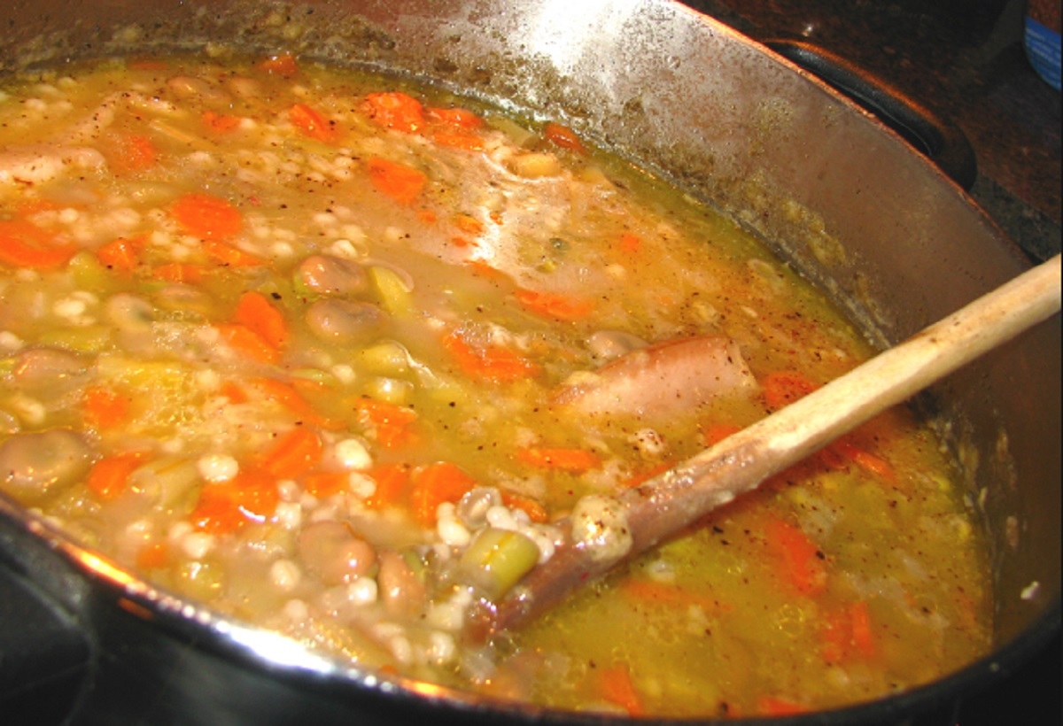 Recette : Soupe aux gourganes de maman.