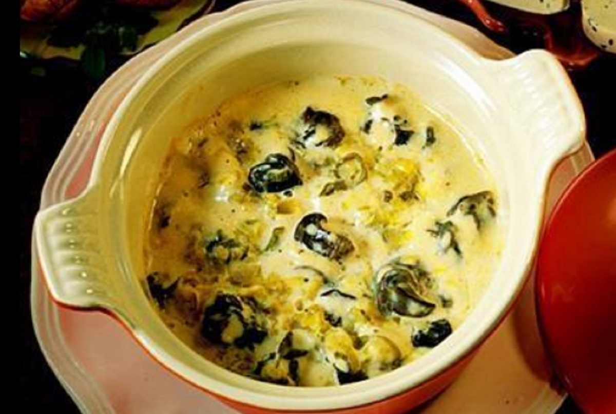 Recette : Casserole d'escargots.