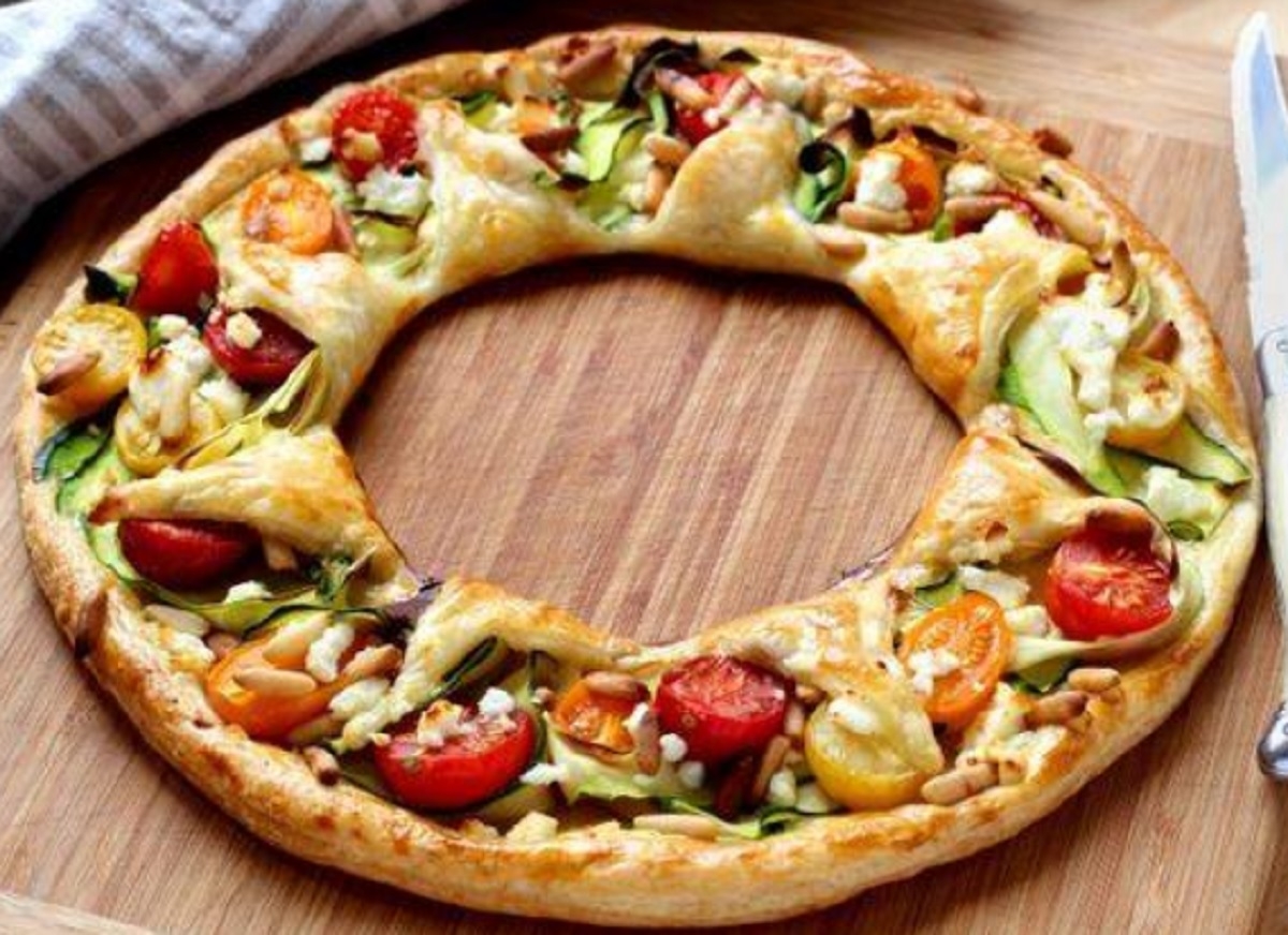 Recette : Couronne feuillete aux lgumes.