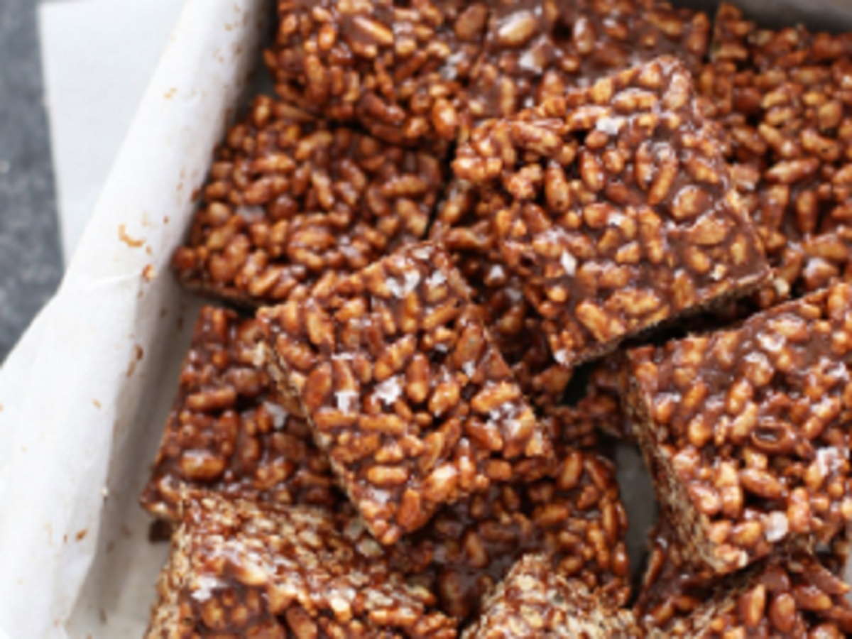 Recette : �Carr�s rice krispies�au chocolat.