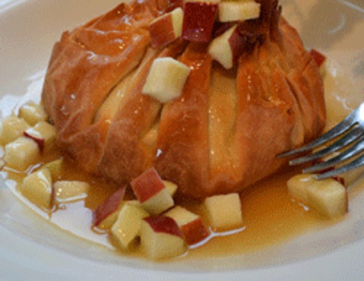 Recette: Baluchons aux pommes et caramel sal�.