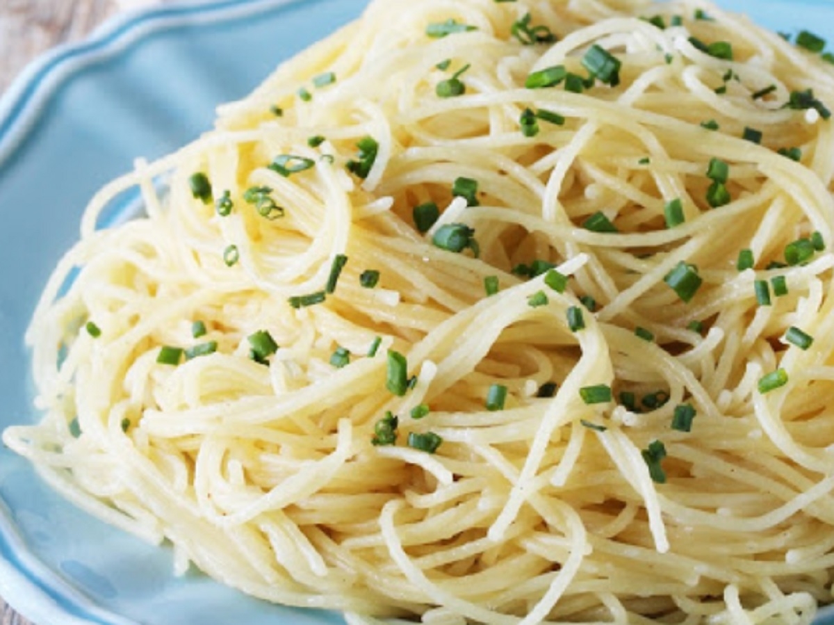 Recette : Ptes aux cheveux d'ange au beurre brun.