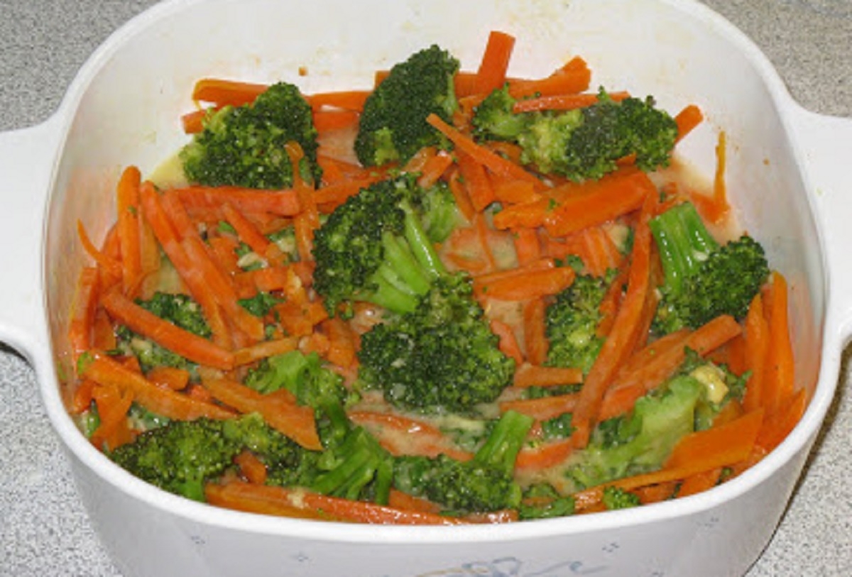 Recette : Carottes et brocolis, miel et moutarde.