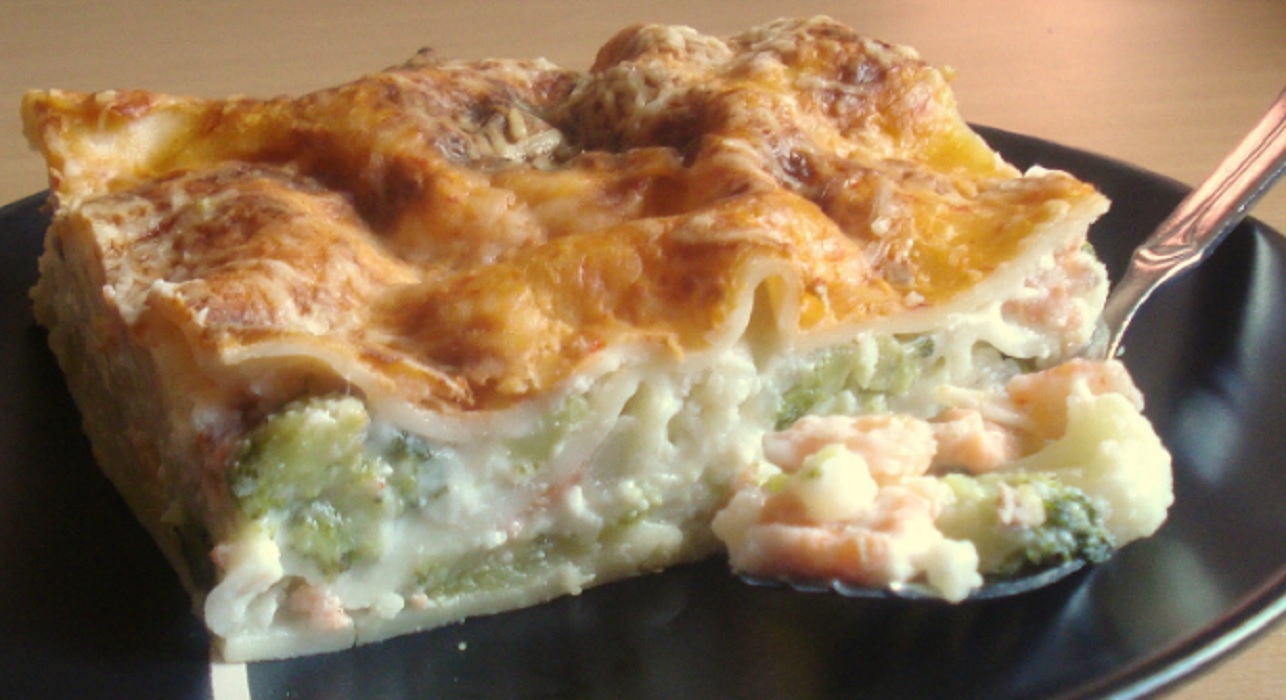Recette : Lasagne aux crevettes et l�gumes.