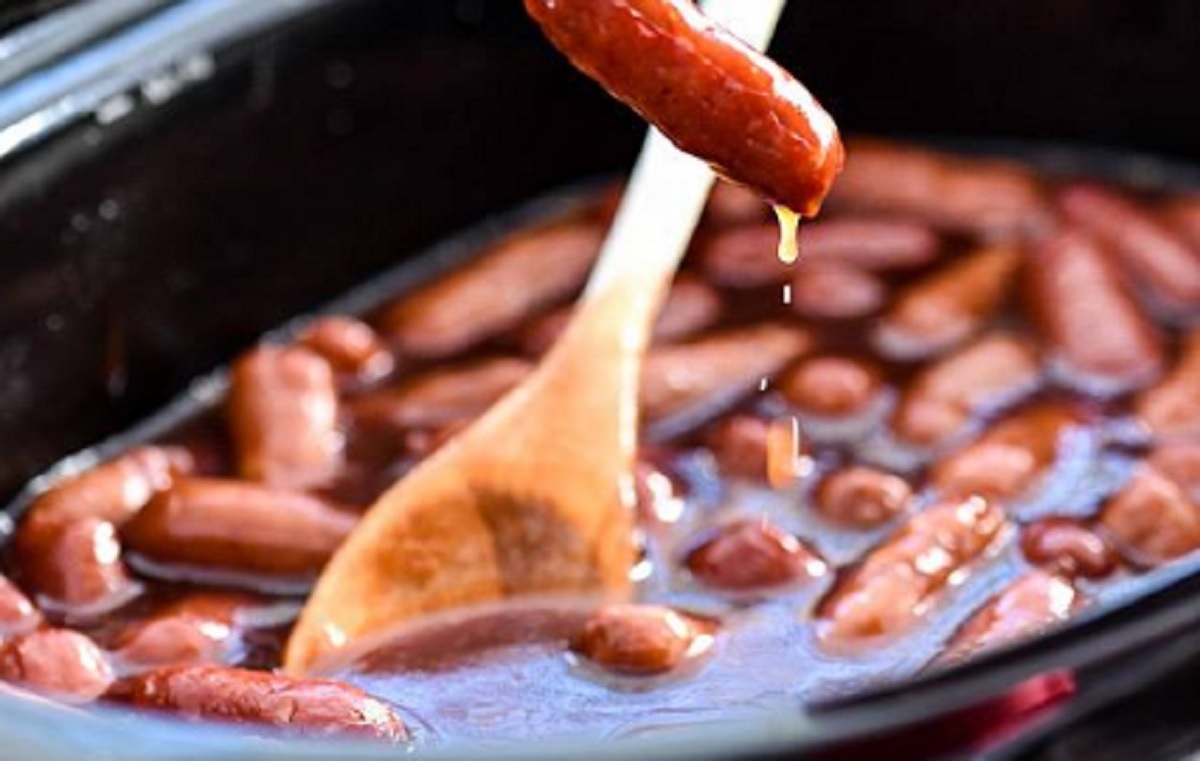 Recette : Saucisses cocktail � la bi�re et BBQ. ( Mijoteuse )