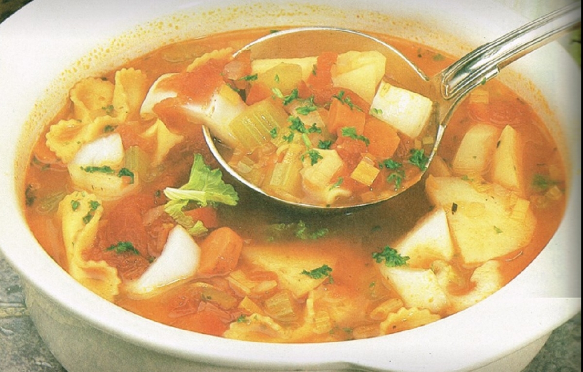 Recette : Soupe aux lgumes et ptes de maman.