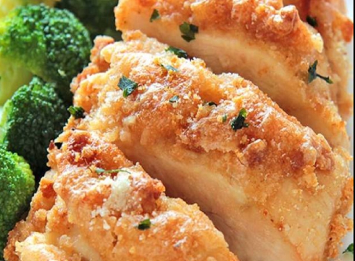 Recette : Poulet  lail et au parmesan d'ail.