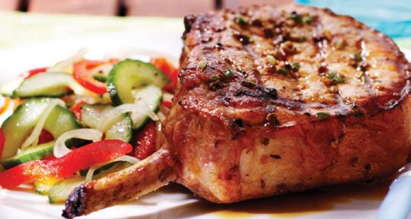 Recette : C�telettes de porc sauce ponzu.