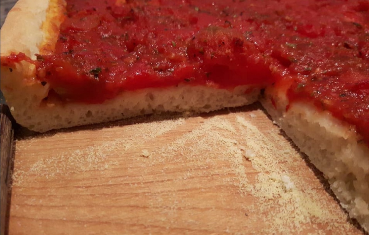 Recette : Pizza froide aux tomates.