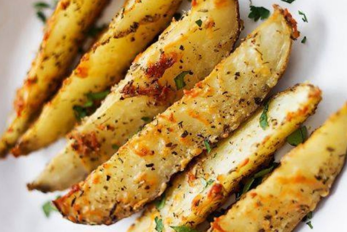 Recette : Pommes de terre cuite � l�ail et au parmesan.