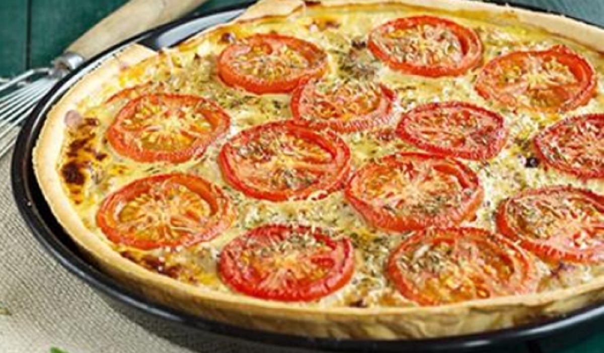 Recette : Tarte au thon, tomates et moutarde.