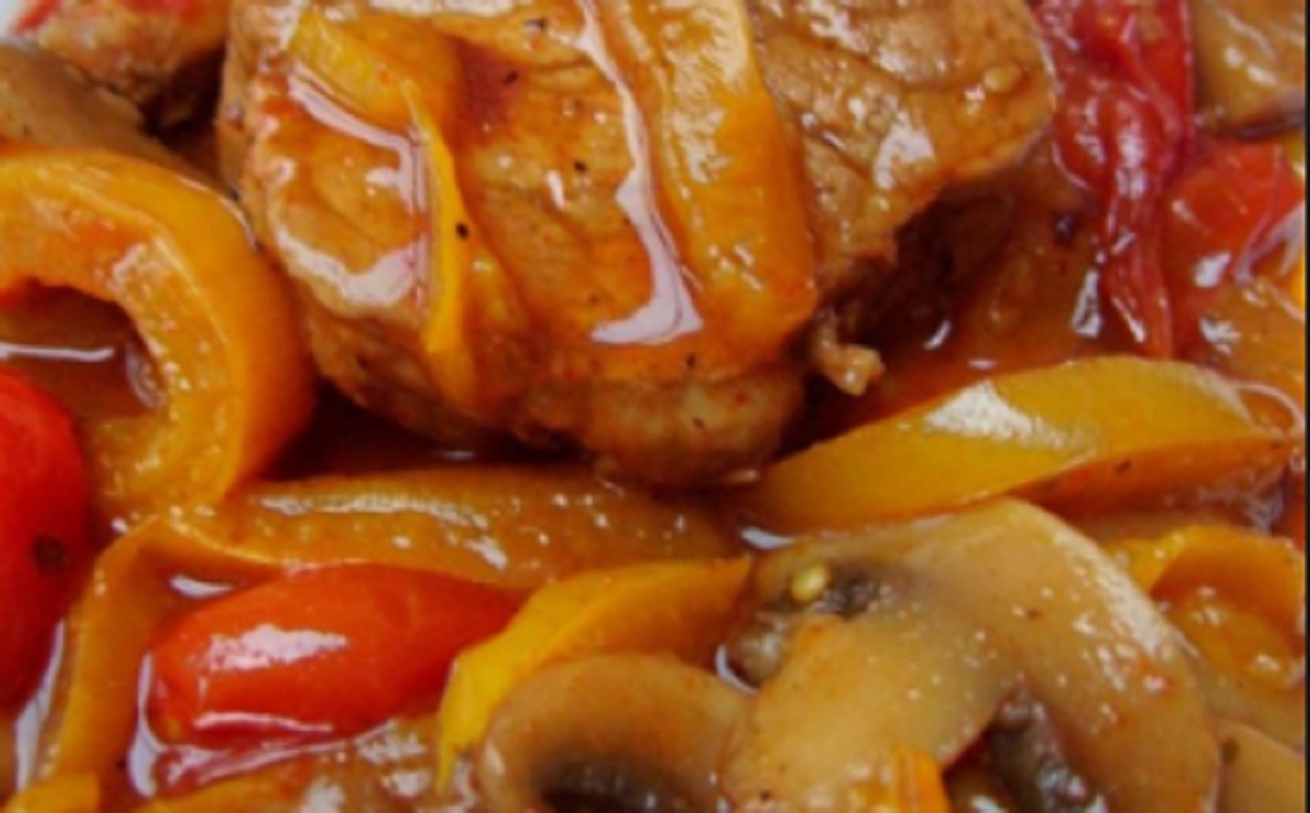 Recette : Filet de porc aux tomates.