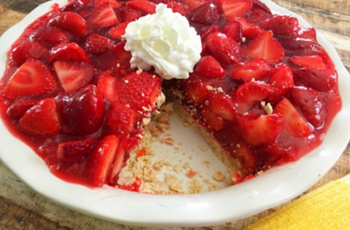 Recette : Tarte aux fraises fraches.