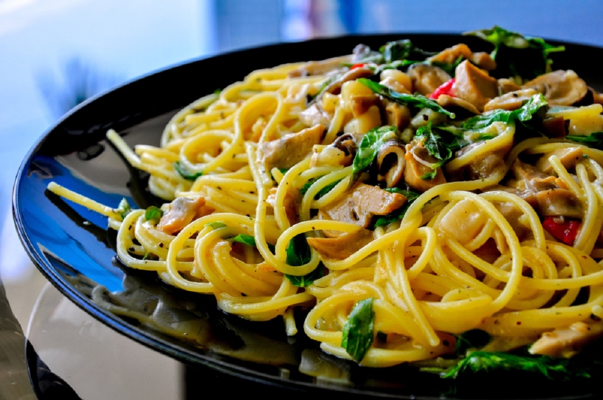 Recette : Spaghetti aux champignons  l'ail.