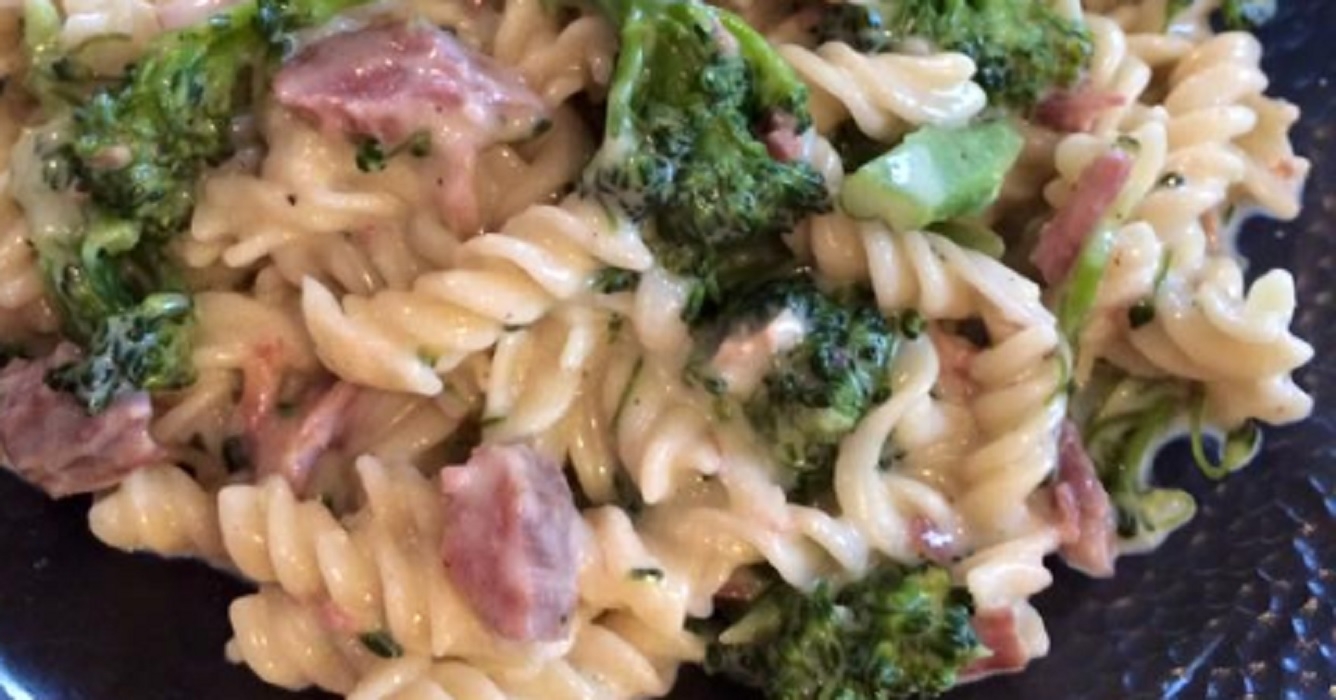 Recette : Salade de jambon et brocoli.