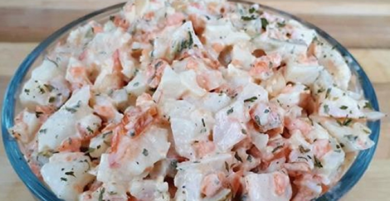 Recette : Garniture � la salade de goberge.