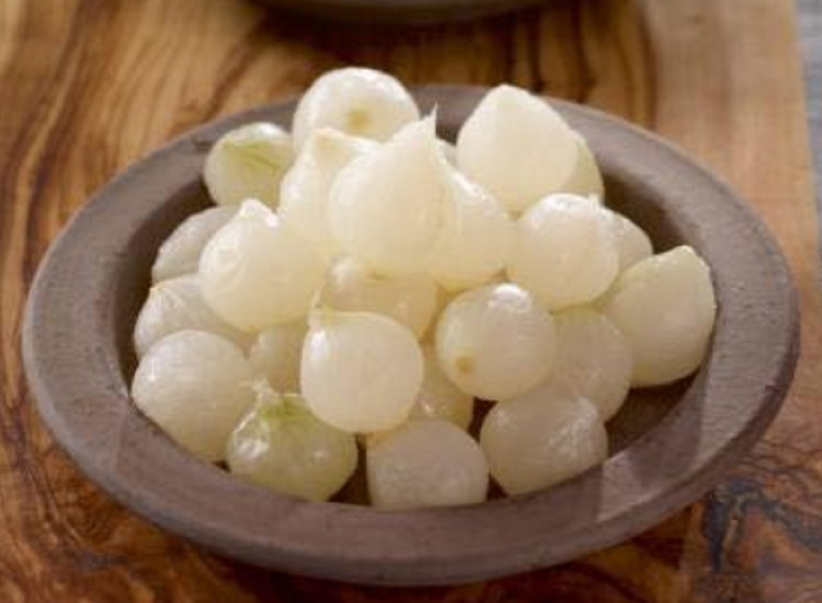 Recette: Petits oignonsmarins.