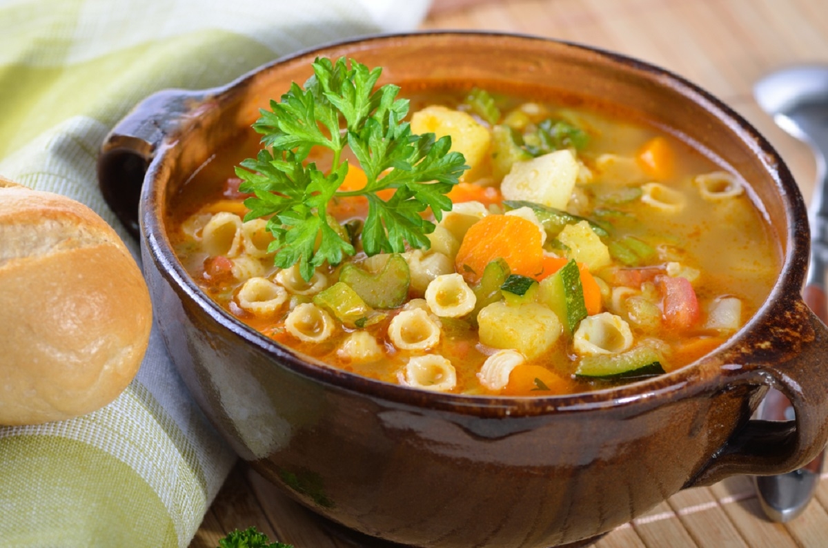 Recette : Soupe coquilles, lgumes et poulet.