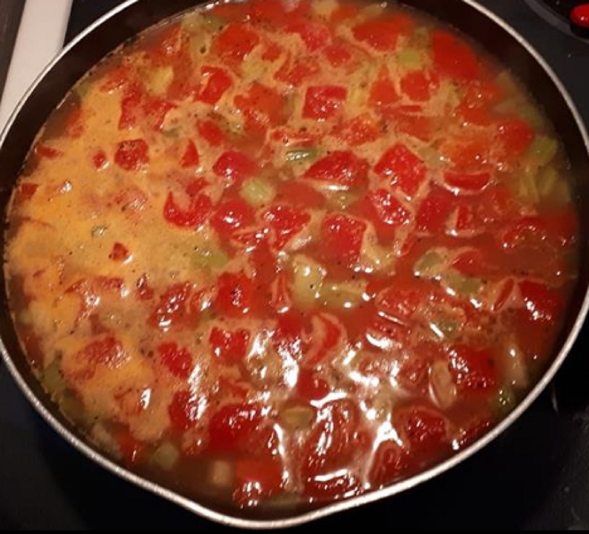 Recette : Soupe riz et tomates.